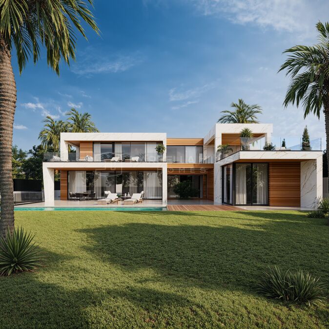 Exceptional Contemporary Luxury Villa Under Construction in Nueva Andalucía, Marbella