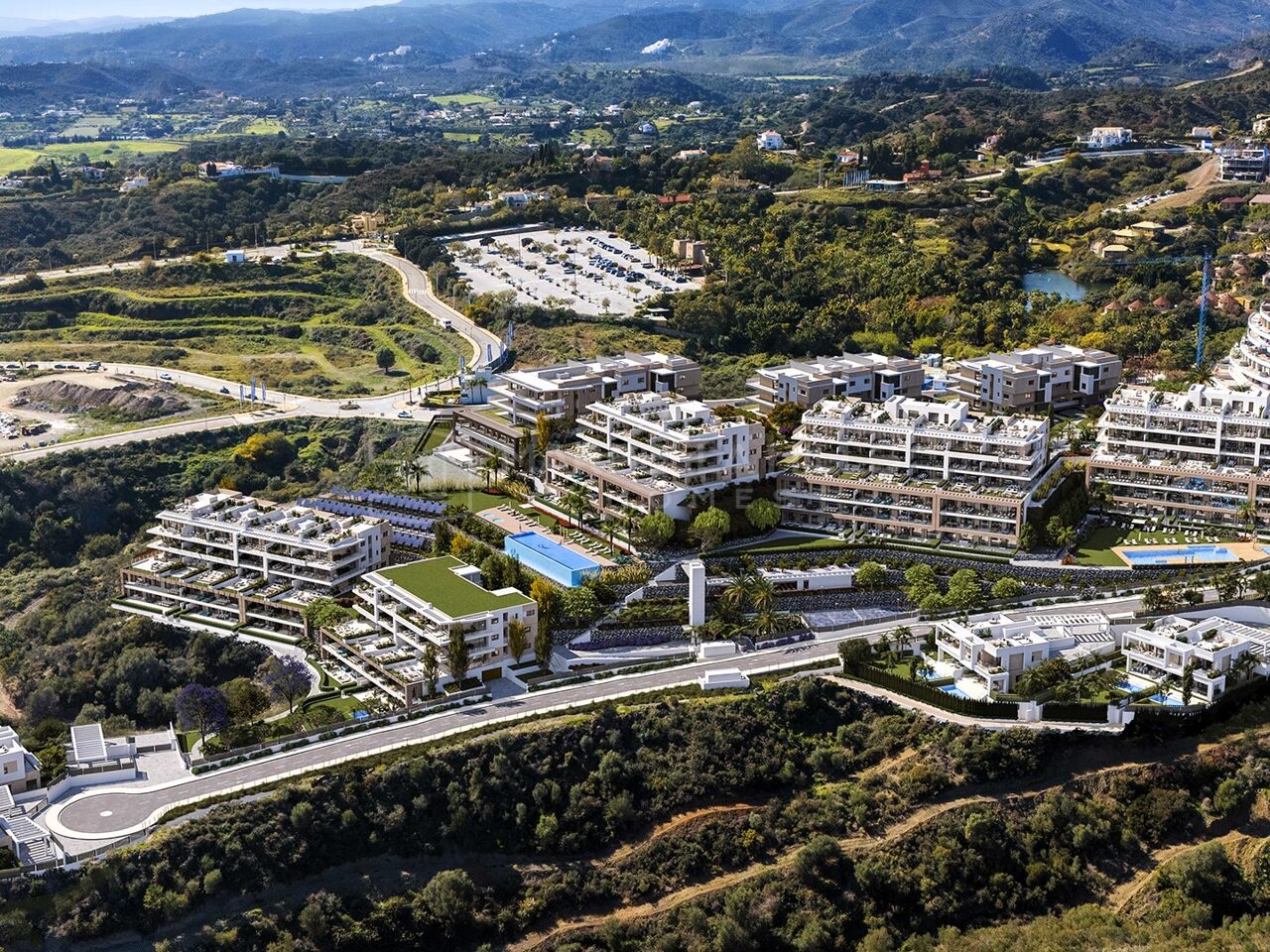 Appartement de 3 chambres à vendre à Marine Hills, Selwo, New Golden Mile, avec vue panoramique sur la mer