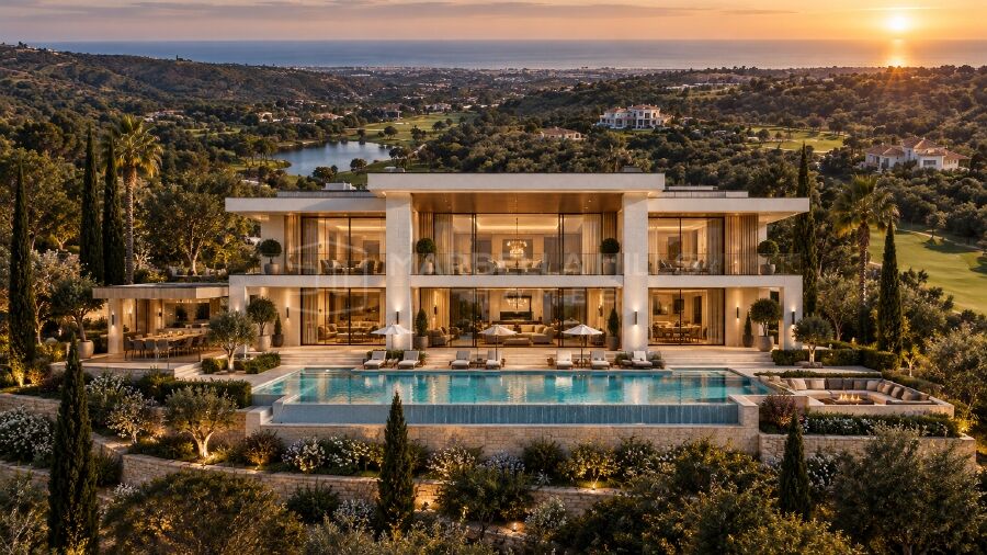 Villa à vendre à Marbella Club Golf Resort, Benahavís, avec vue panoramique sur le golf