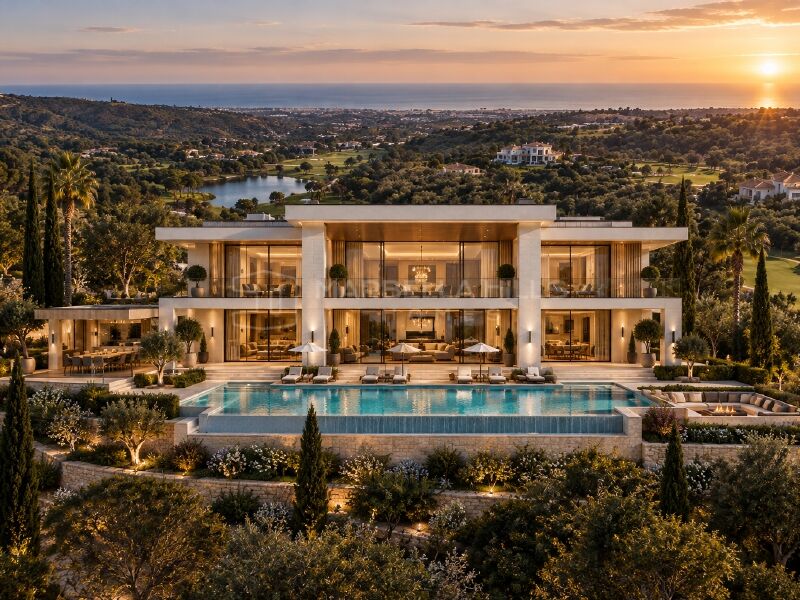 Villa zum Verkauf im Marbella Club Golf Resort, Benahavís, mit Panoramablick auf den Golfplatz
