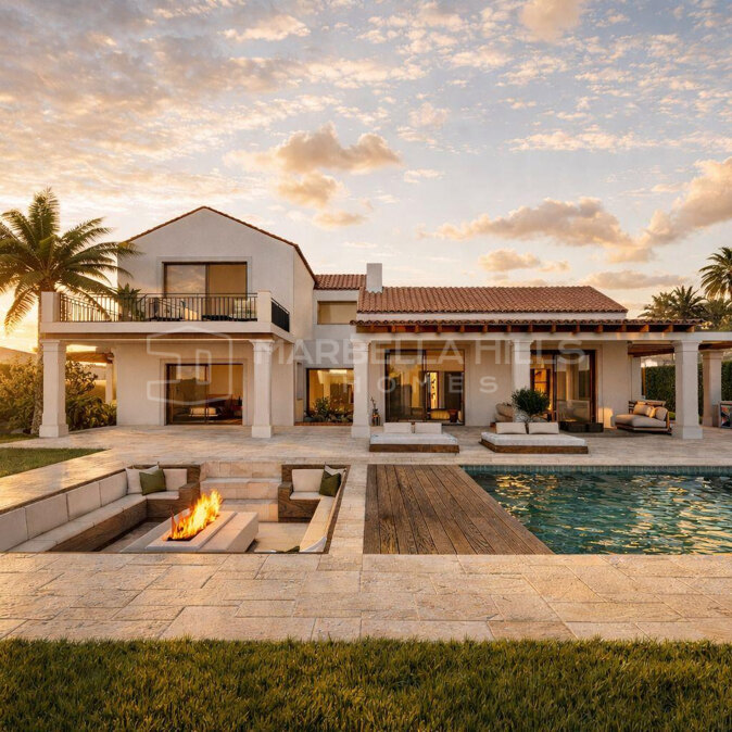Villa andaluza reformada en venta en El Rosario, Marbella Este