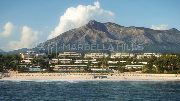 Apartamentos de lujo en primera línea de playa en venta en UNO Marbella, Milla de Oro