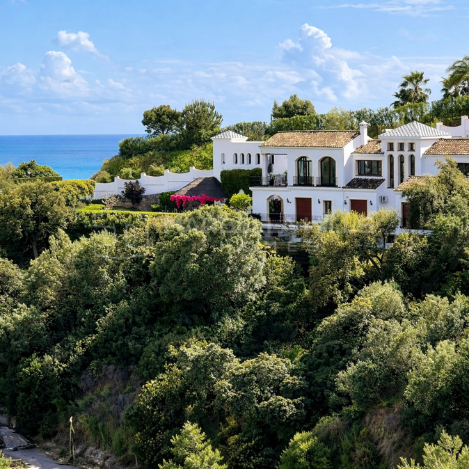 Villa andalouse avec vue sur la mer à Monte Mayor, Benahavís