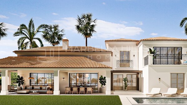 Villa de lujo de obra nueva en venta en Valle Romano, Estepona, con vistas al mar