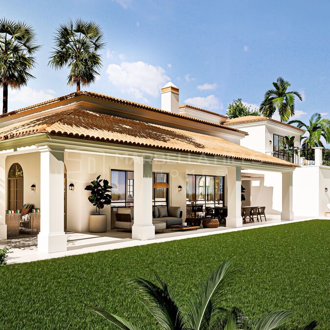 Villa de lujo de obra nueva en venta en Valle Romano, Estepona, con vistas al mar