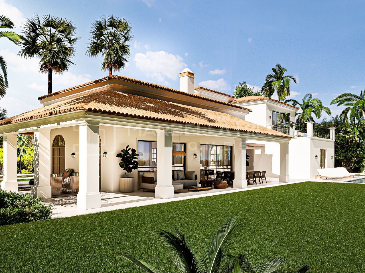 Moderne Luxusvilla zum Verkauf in Valle Romano, Estepona, mit Meerblick