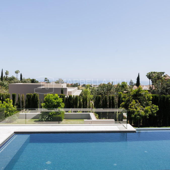 Villa de luxe à vendre à Cascada de Camoján, Marbella Golden Mile | Vue panoramique sur la mer