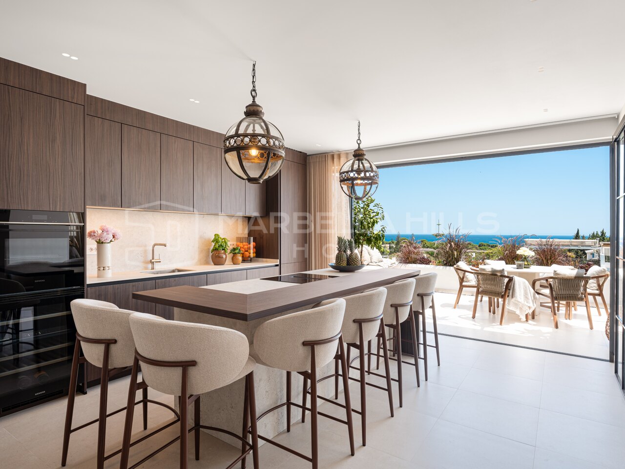 Appartement de luxe rénové à vendre sur le Golden Mile de Marbella | Vue mer à Coto Real
