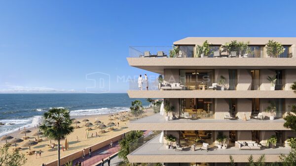 Neubauwohnungen in erster Strandlinie in Manilva nahe dem Yachthafen La Duquesa