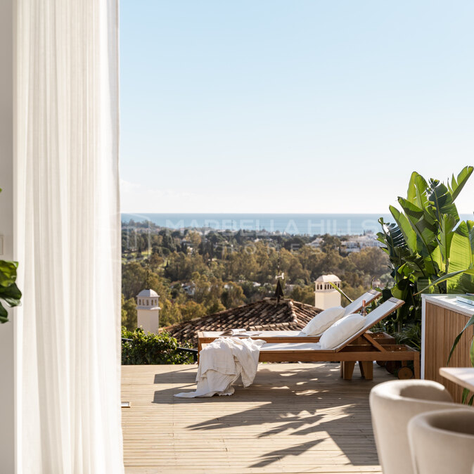 Appartement de luxe à vendre à La Cerquilla Nueva Andalucia avec vue mer et montagne