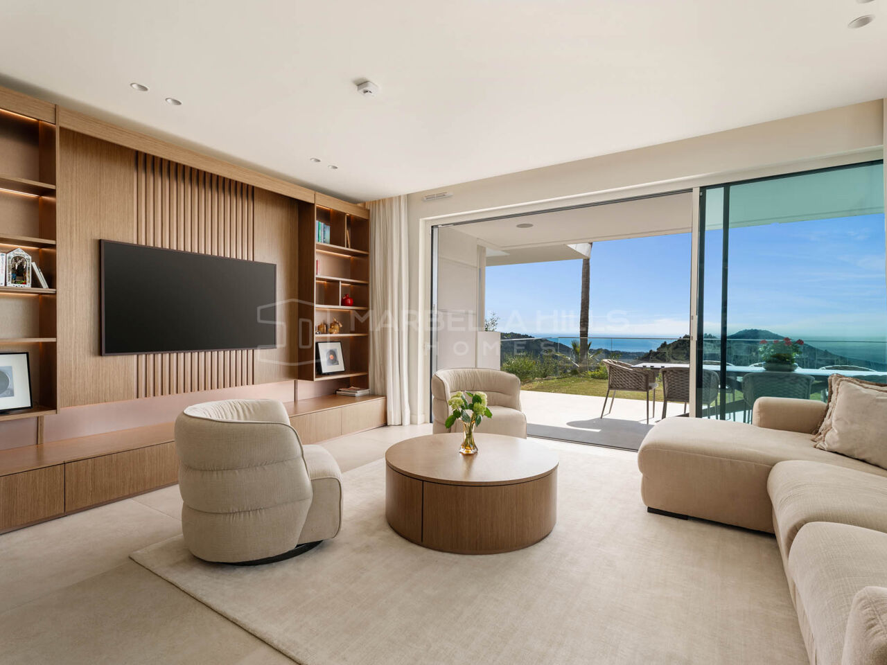 Appartement de luxe en rez-de-chaussée d’angle avec vue panoramique sur la mer à Palo Alto, Ojén – Marbella