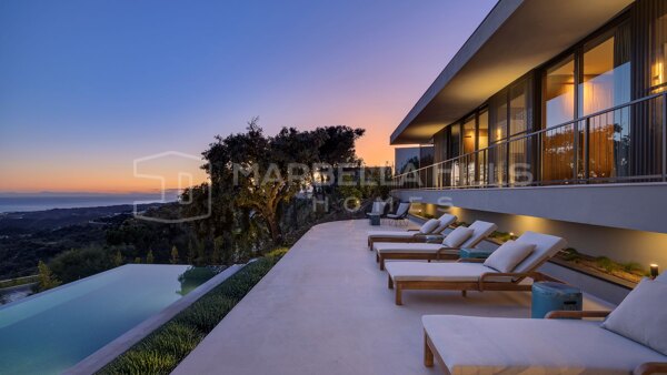 Villa contemporaine de luxe avec vue mer à vendre à Monte Mayor, Benahavís