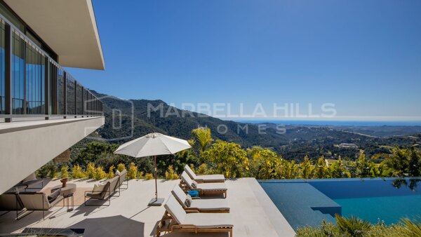 Villa contemporaine de luxe avec vue mer à vendre à Monte Mayor, Benahavís