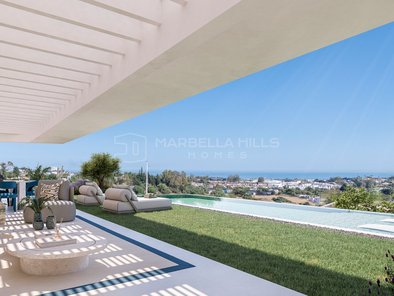 Appartement neuf de 3 chambres avec jardin et piscine privée à Benahavís