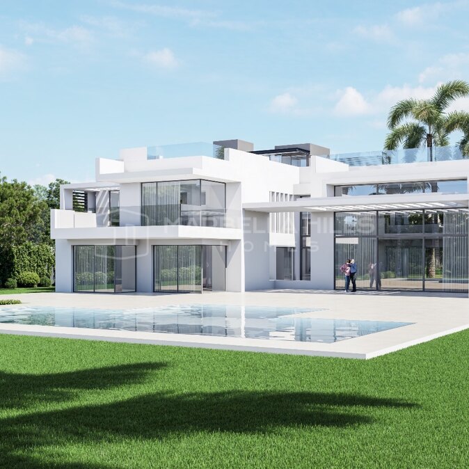 New Build Villa for Sale in Guadalmina Baja Marbella Near Beach and Golf