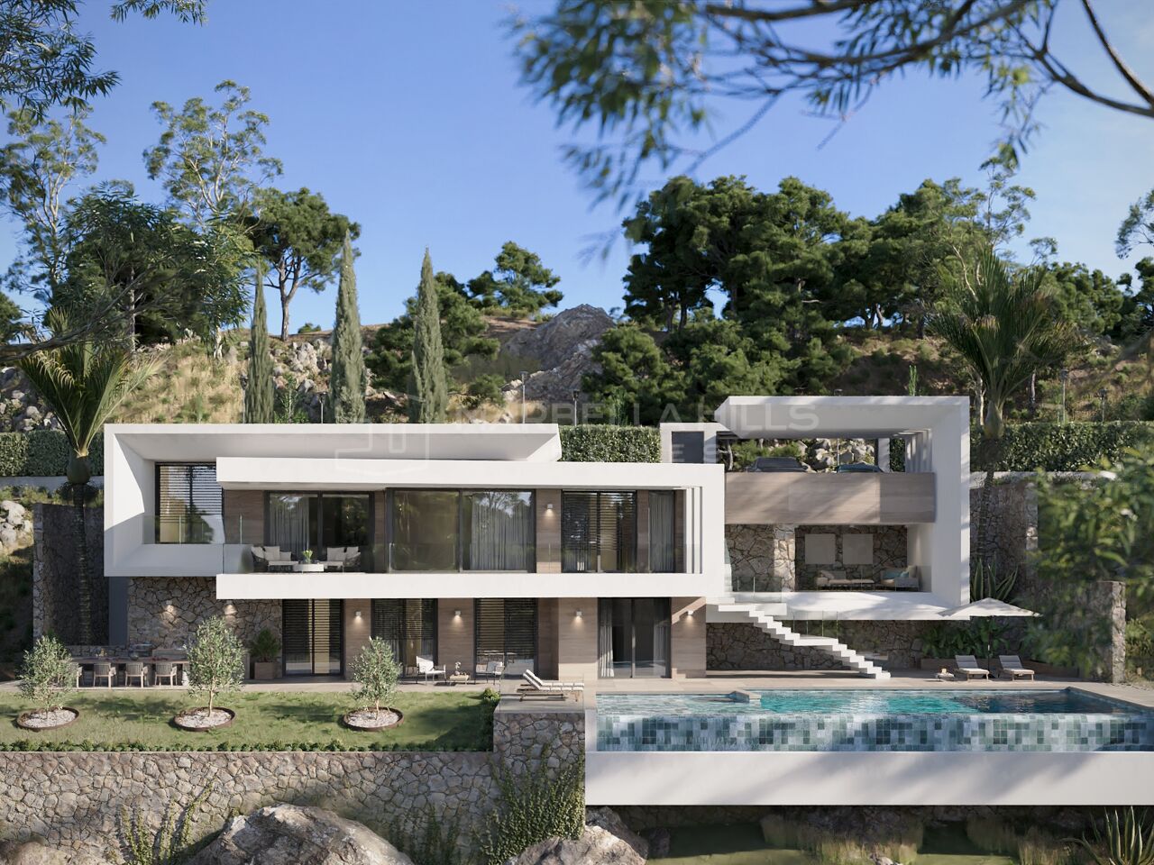 Villa contemporaine avec 4 Chambres à Vendre à Benahavís | Construction Neuve Costa del Sol