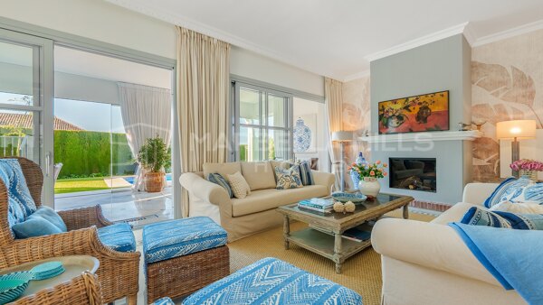 Mediterranean villa for sale in Sierra Blanca, Marbella on the Golden Mile with sea views