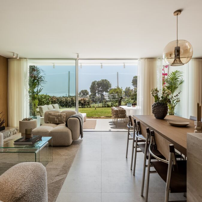 Luxury 3-Bedroom Apartment for Sale in Nueva Andalucía, Marbella with Garden and Modern Design
