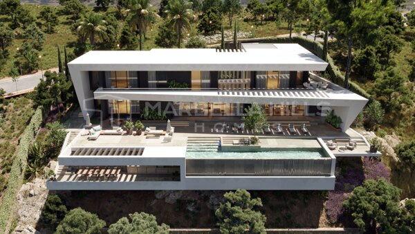 Villa Contemporánea con Vistas Panorámicas al Mar en Monte Mayor, Benahavís