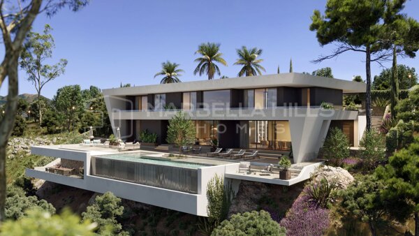 Villa Contemporánea con Vistas Panorámicas al Mar en Monte Mayor, Benahavís