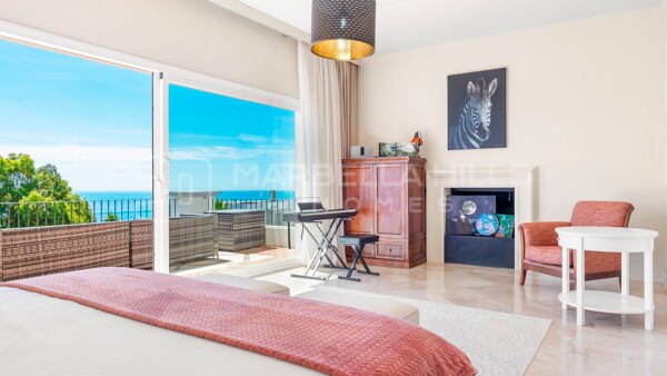 Villa mit Meerblick zum Verkauf in La Paloma, Manilva
