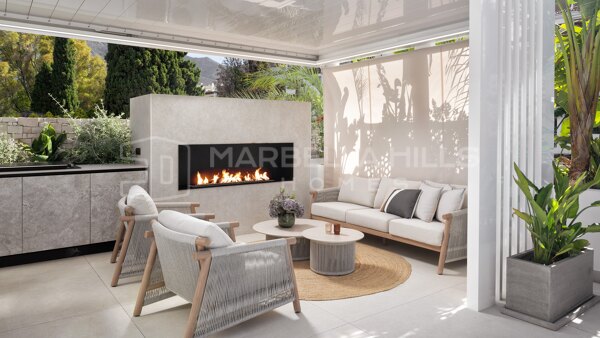 Luxuriöses Duplex-Penthouse mit privatem Pool an der Goldenen Meile von Marbella