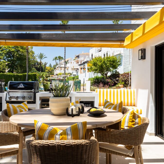 Luxury Ground Floor Apartment in Aldea Blanca, Nueva Andalucía – Fully Rebuilt to Scandinavian Standards