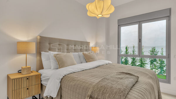 Appartement de luxe en rez-de-jardin à vendre à Santa Clara, Marbella Est | Piscine privée, jardin et spa