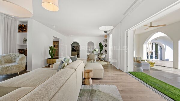 Fabuleuse villa de plain-pied en première ligne de golf à Guadalmina Alta, Marbella
