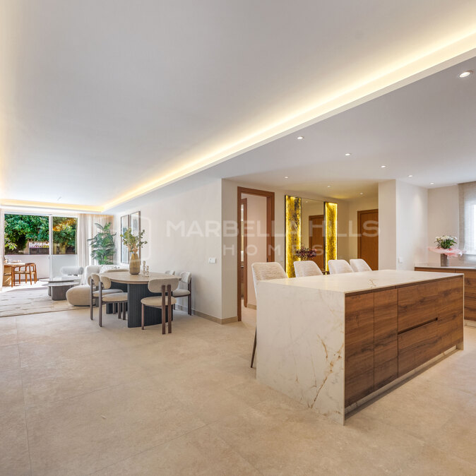 Luxury Ground Floor Apartment for Sale in Nueva Andalucía, Marbella | Walking Distance to Puerto Banús