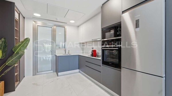 Ground Floor Apartment for Sale in Las Mesas, Estepona with Private Garden and Walking Distance to the Beach
