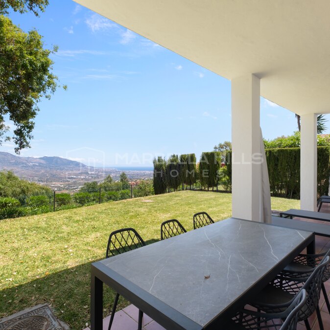 Spacious Ground Floor Apartment for Sale in La Mairena, Marbella East | Large Private Garden & Panoramic Views