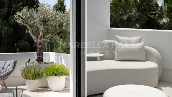Luxuriöses Duplex-Penthouse zum Verkauf nahe Puerto Banús | Komplett Renoviert und Nur Wenige Schritte vom Strand Entfernt