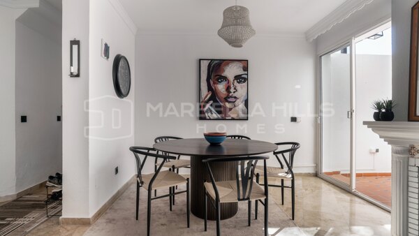 Charming Andalusian Townhouse with Rooftop Terrace for Sale in Altos del Rodeo, Nueva Andalucía