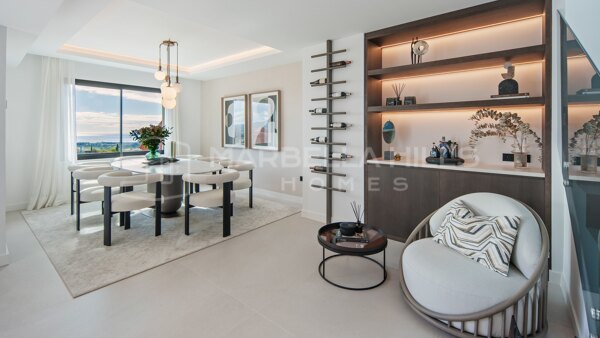 Penthouse Duplex de Luxe à Vendre à Monte Halcones, Benahavís avec Piscine Privée et Vue Panoramique sur la Mer