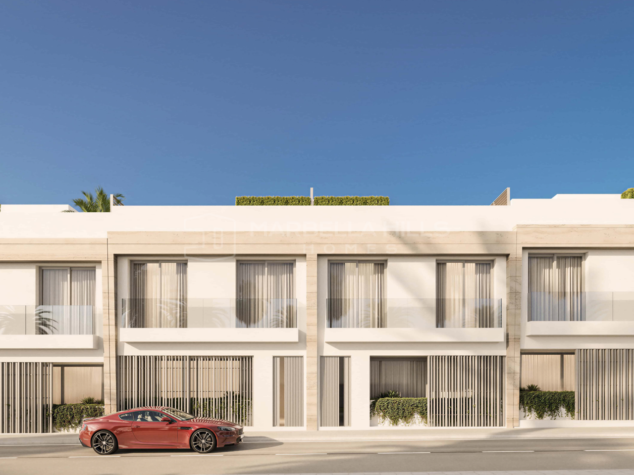 Moderne Reihenhäuser mit 3–4 Schlafzimmern nahe dem Strand zum Verkauf in San Pedro de Alcántara