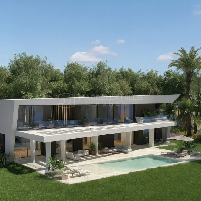 Villa de lujo en proyecto en venta en Guadalmina Baja, Marbella