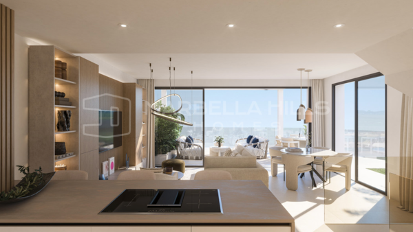Luxuriöse Reihenhäuser zum Verkauf in Mijas Costa nahe Strand und Golf