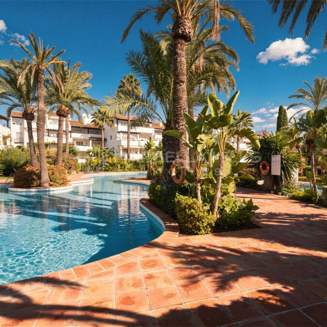 Élégant Appartement en Rez-de-Chaussée à Puente Romano, Golden Mile de Marbella