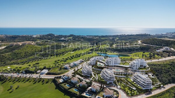 Appartements neufs de 3 chambres à Mijas Costa, en première ligne de golf avec vue sur la mer