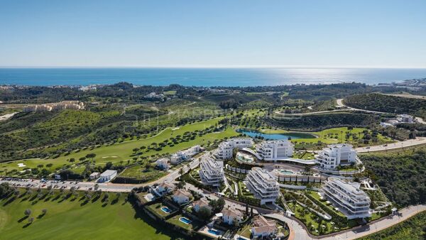 Appartements neufs de 3 chambres à Mijas Costa, en première ligne de golf avec vue sur la mer