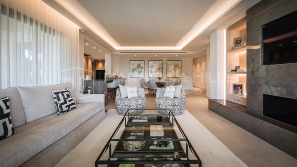 Appartement de luxe avec jardin et piscine privée à Aloha Park, Nueva Andalucía