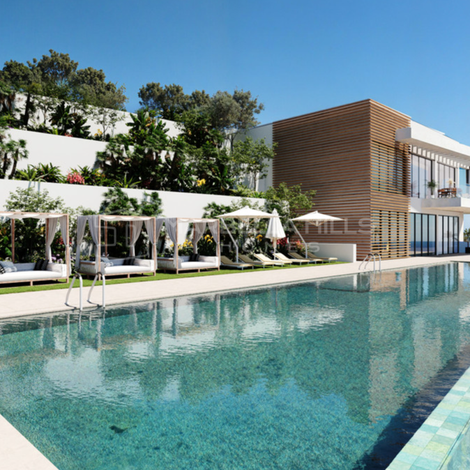 New Luxury Townhouses for Sale in Elviria, Marbella – Sea View Gated Community