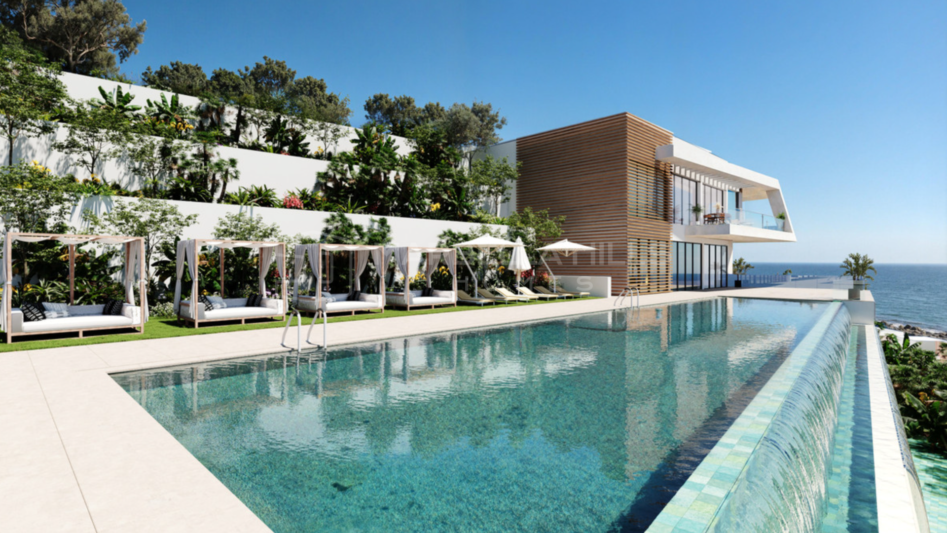 Neue Luxus-Stadthäuser zum Verkauf in Elviria, Marbella – Exklusive Wohnanlage mit Meerblick