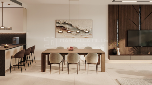 Neue Luxus-Stadthäuser zum Verkauf in Elviria, Marbella – Exklusive Wohnanlage mit Meerblick
