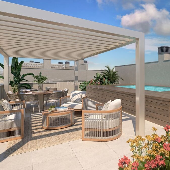 Luxuriöse 3-Schlafzimmer-Penthouses in einer Privaten Resortanlage im Goldenen Dreieck von Marbella
