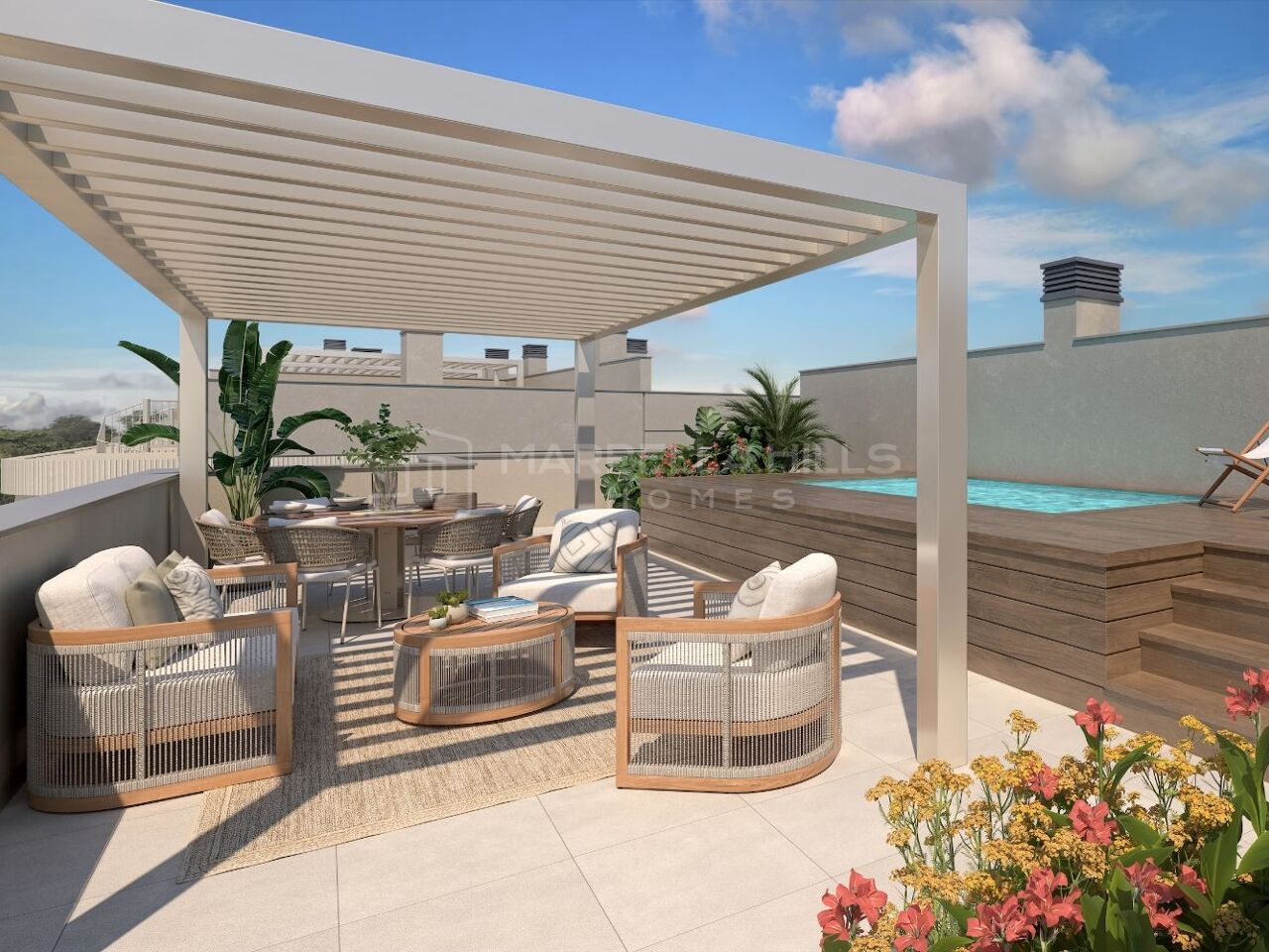 Luxury 3-Bedroom Penthouses in a Gated Resort in Marbella’s Golden Triangle