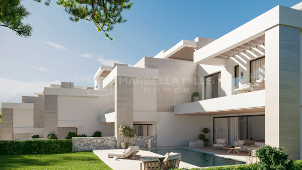 Zeitgenössische Luxusvillen mit Panoramameerblick in La Quinta, Marbella