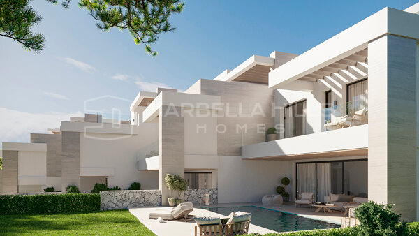 Zeitgenössische Luxusvillen mit Panoramameerblick in La Quinta, Marbella