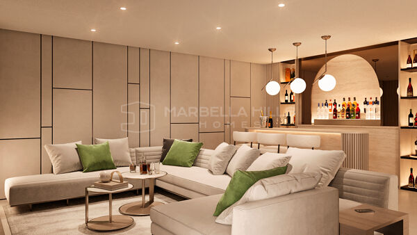 Zeitgenössische Luxusvillen mit Panoramameerblick in La Quinta, Marbella